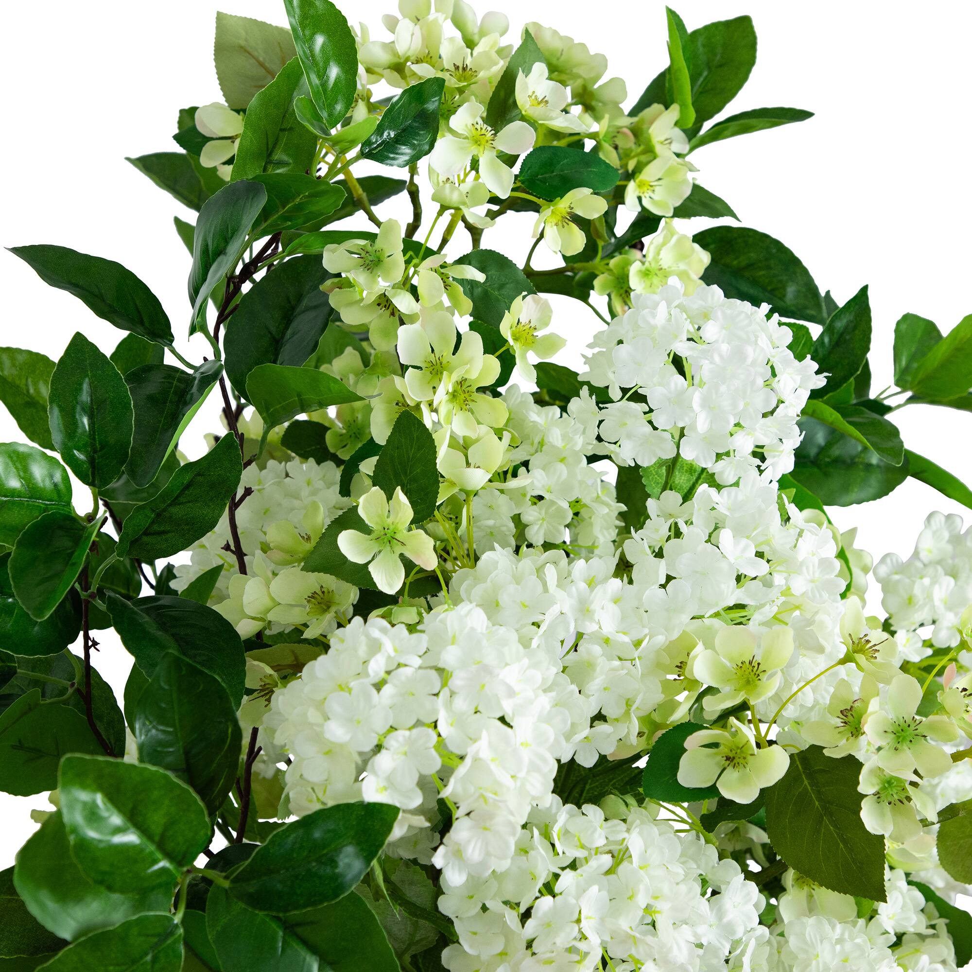2.5ft. Artificial Mixed Flower Arrangement in Hyacinth Weave Basket